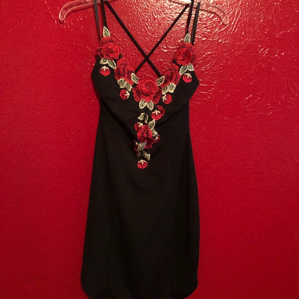 Classy black party dress